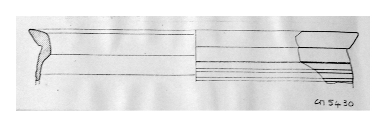 tegame, orlo, parete (III sec. d.C)