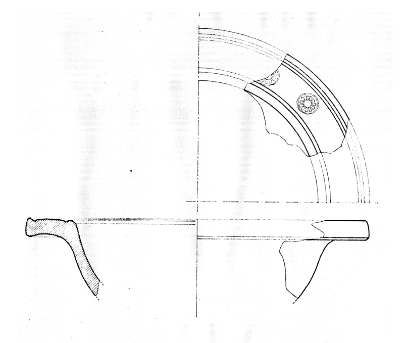 coppa, orlo, parete (sec. V d.C)