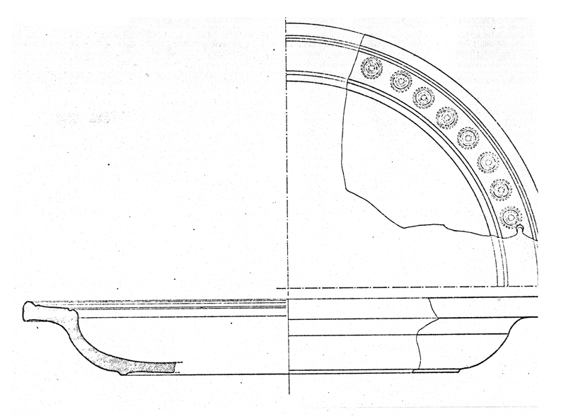piatto, orlo, fondo, parete (sec. V d.C)