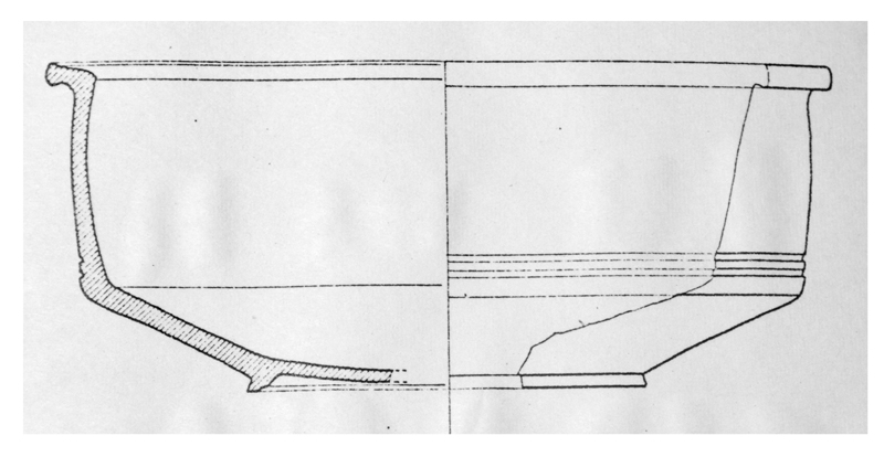 coppetta, Lamboglia 6, orlo, parete, fondo (secc. II-III d.C)