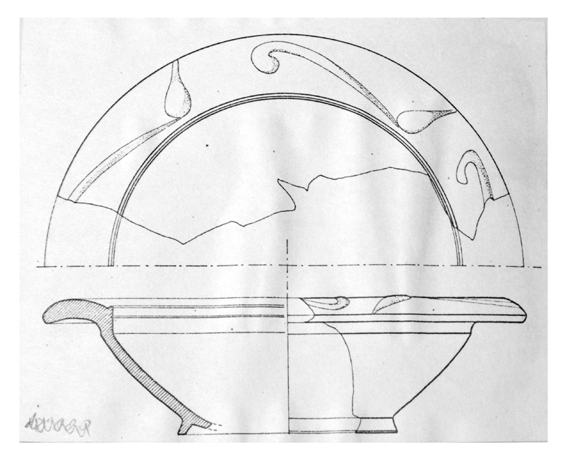 coppetta, Lamboglia 4/36A, orlo, fondo, parete (età flavia sec. I d.C)