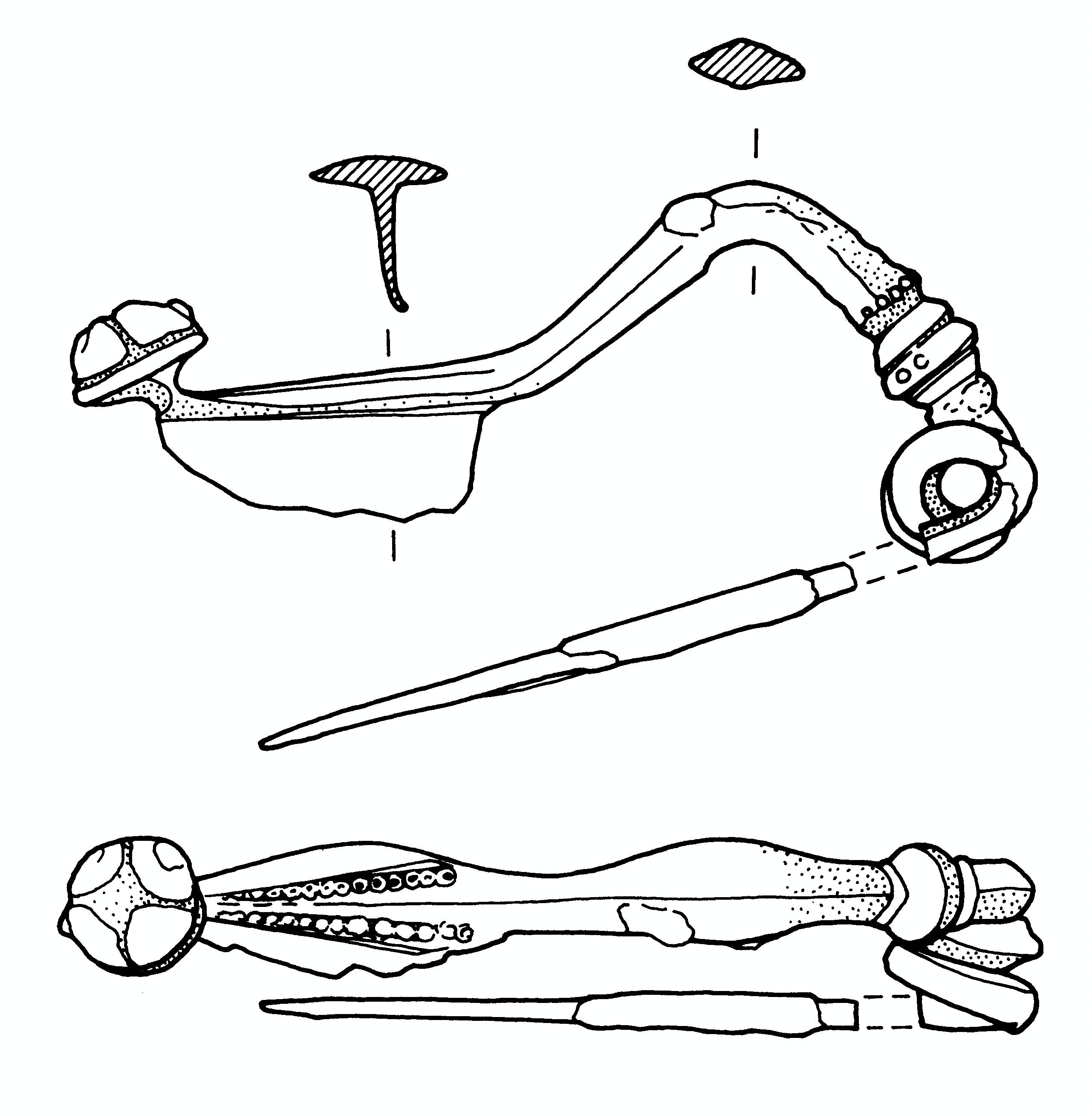 fibula, tipo Certosa (IV a.C)