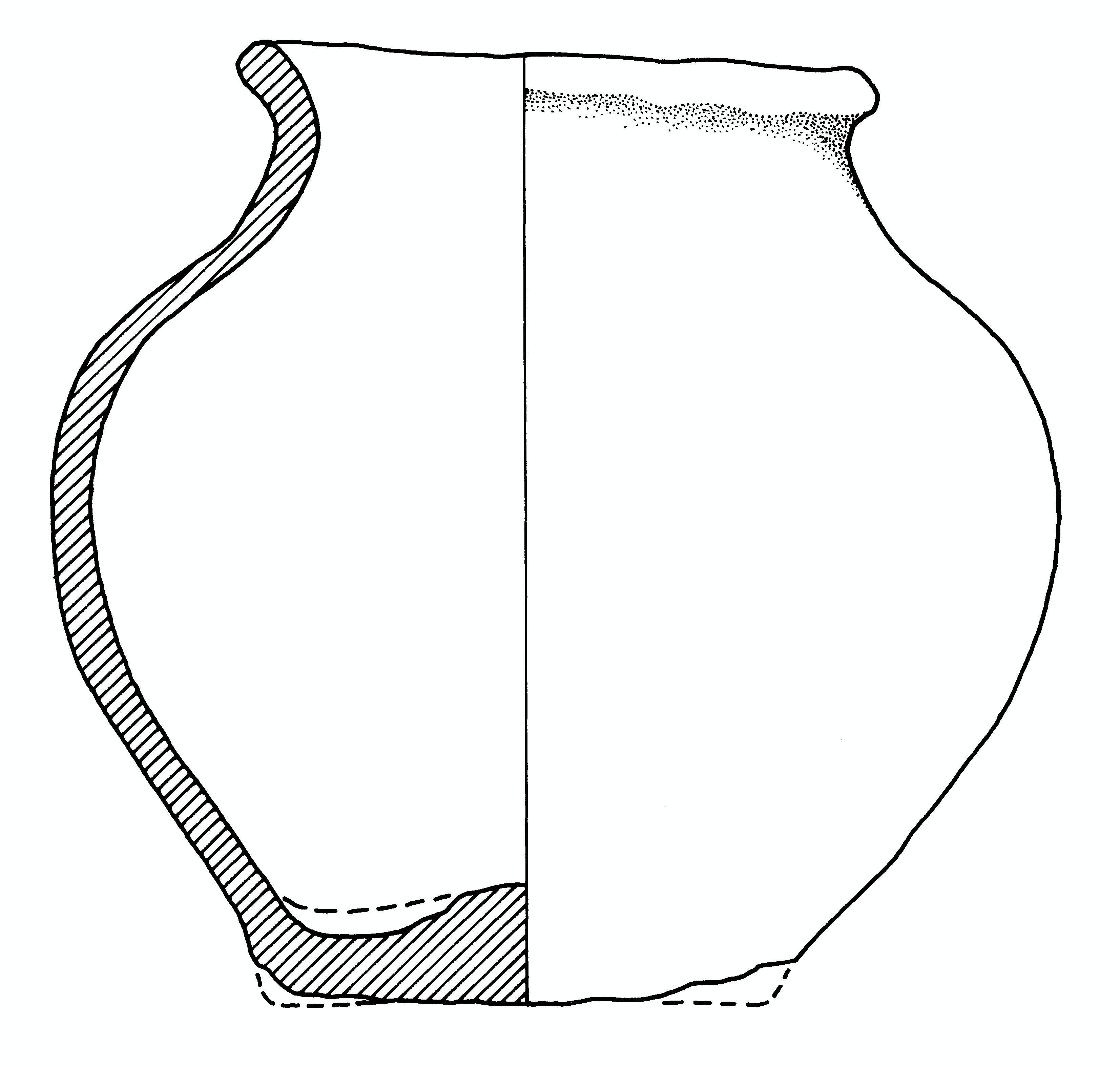 olla, cinerario (primo quarto III a.C)