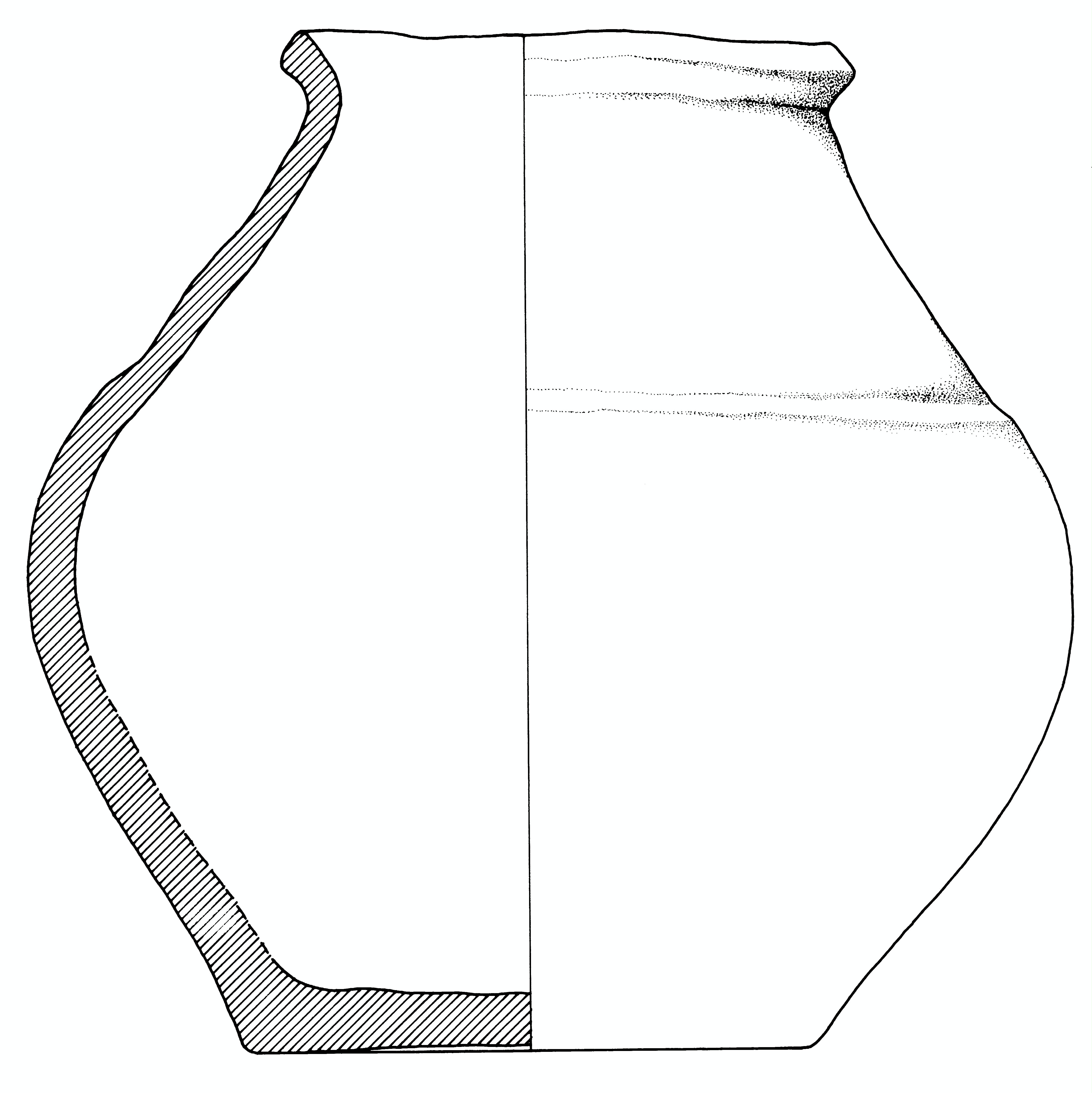 olla, cinerario (primo quarto III a.C)