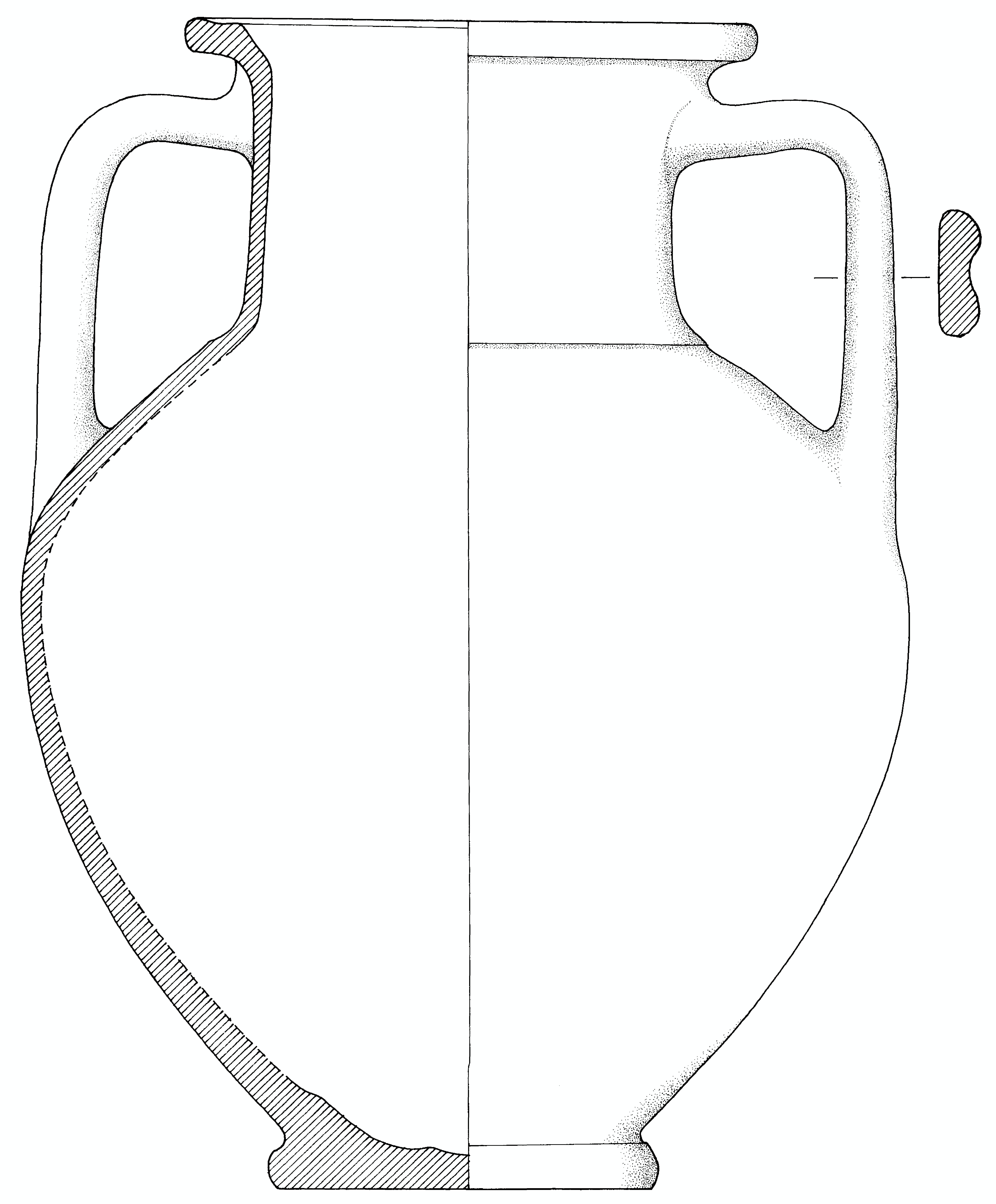 anfora, cinerario (fine/primo quarto IV-III a.C)