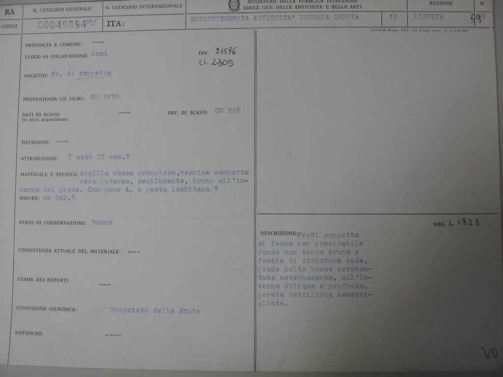 coppa, campana A (prima metà II)