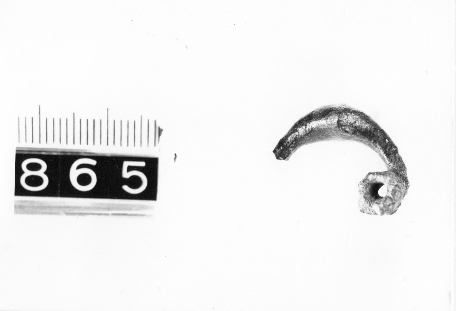 fibula, a corpo romboidale - cultura ligure (fine/ primo quarto VIII-VII a.C)