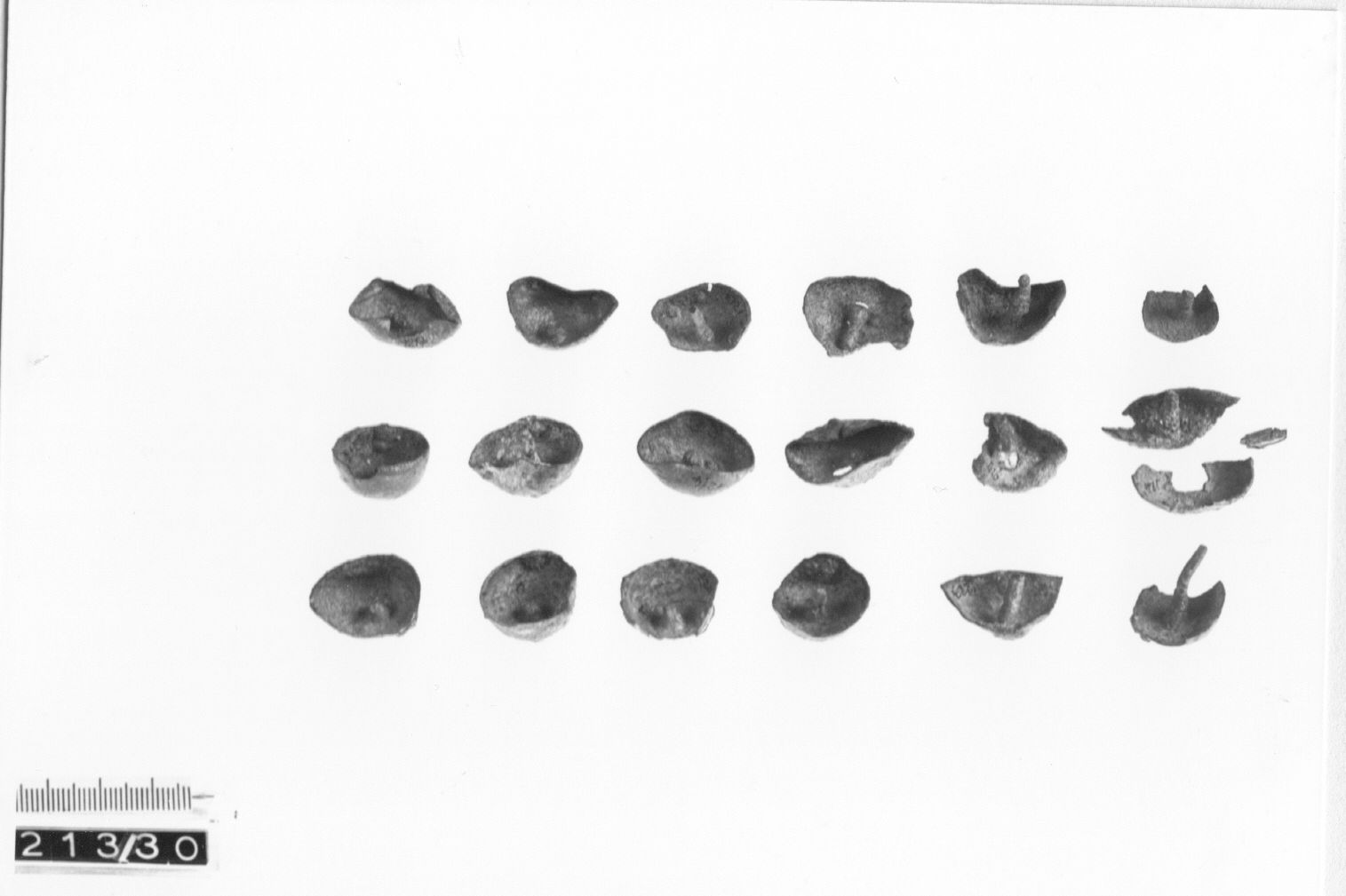 borchia, a calotta - cultura ligure (Prima età del ferro)