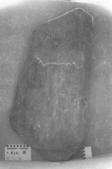 lastra di ardesia (VII a.C)