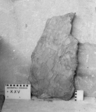 lastra di ardesia (VII a.C)