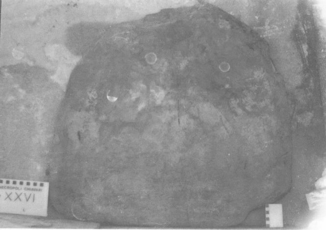 lastra di ardesia (VII a.C)