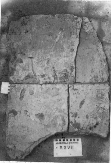 lastra di ardesia (VII a.C)