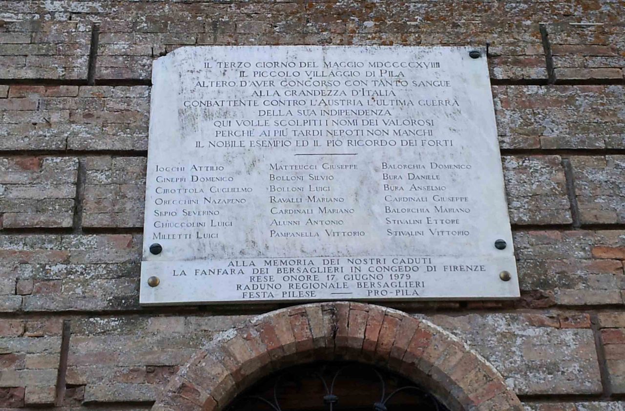 lapide commemorativa - ambito umbro (sec. XX)