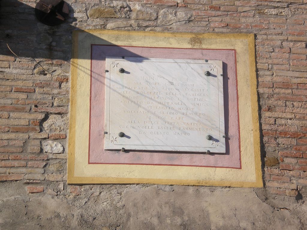 lapide commemorativa - ambito umbro (sec. XX)