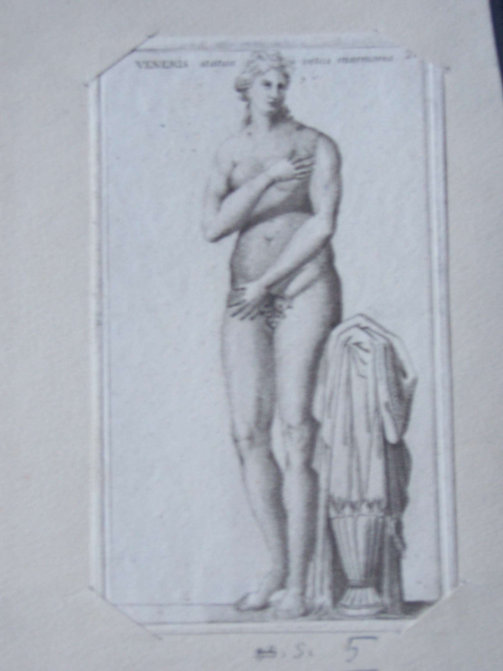 Venere al bagno (stampa) - ambito italiano (sec. XIX)