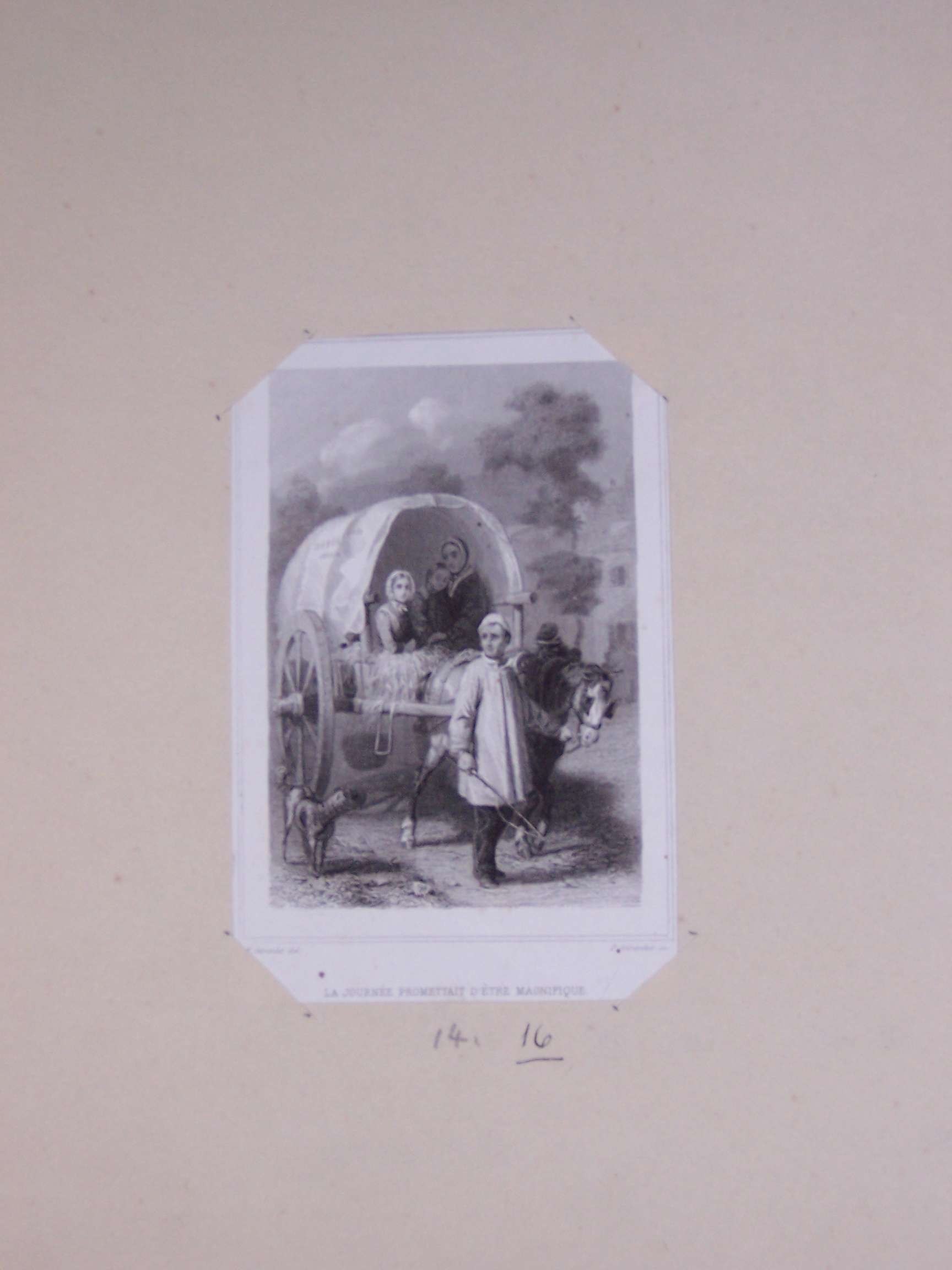 paesaggio con famiglia (stampa) di Girardet Karl, Girardet P (sec. XIX)