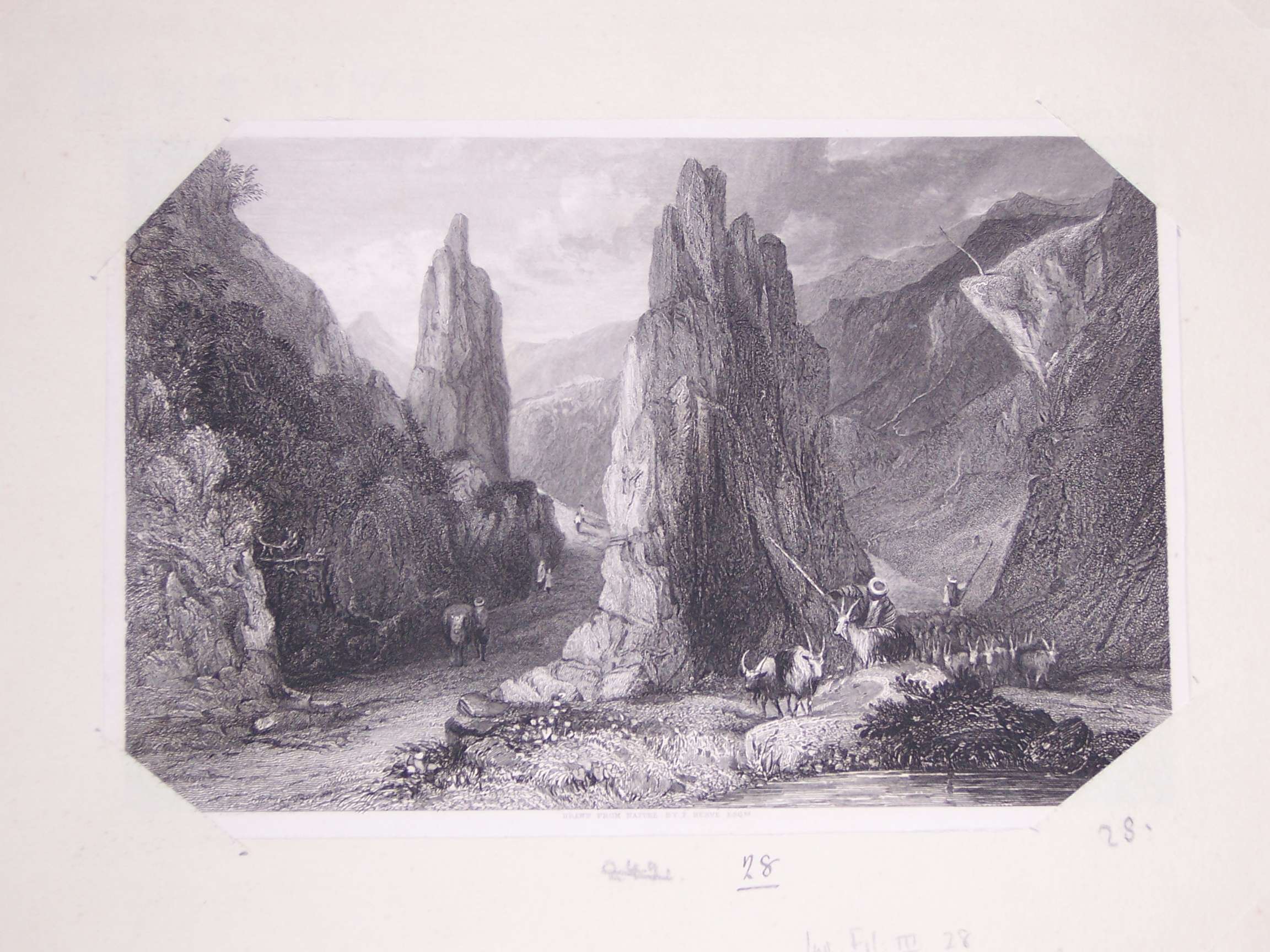 paesaggio montano (stampa) di Bentley Joseph Clayton, Jeavons T, Hervé F (sec. XIX)