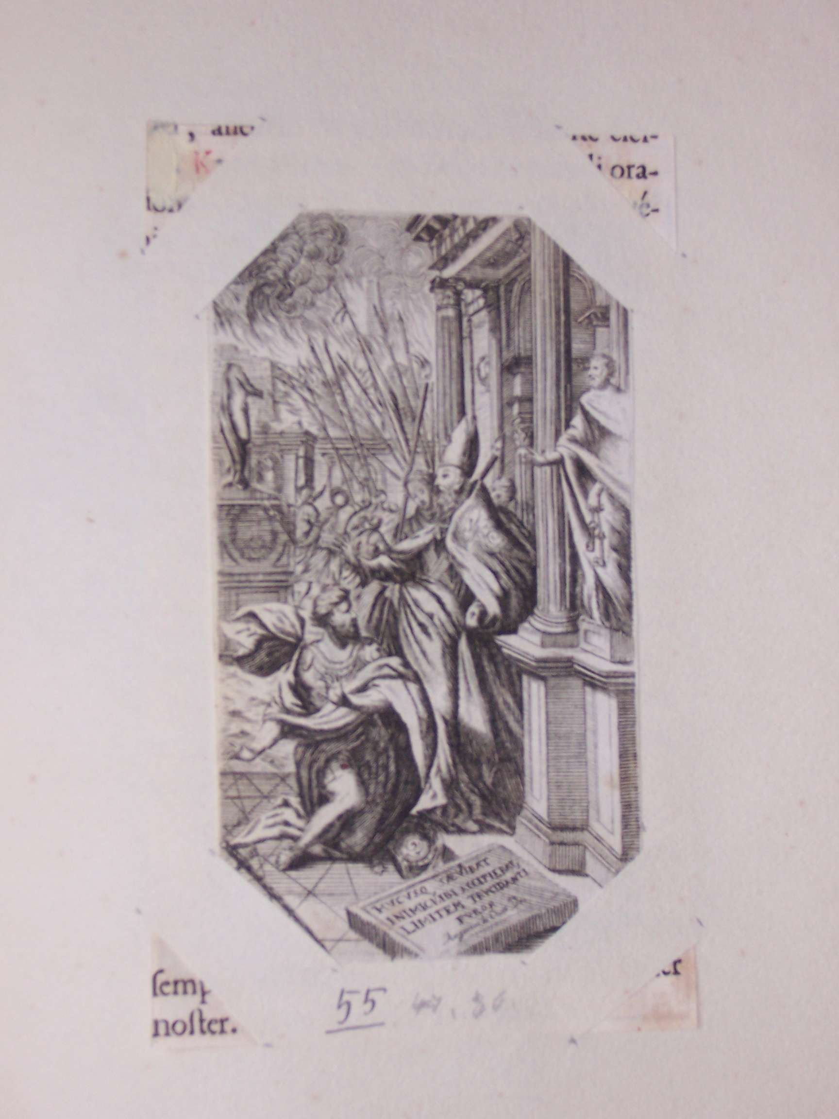 il Papa arresta il saccheggio di Roma (stampa) di Scotti Carlo (sec. XVII)