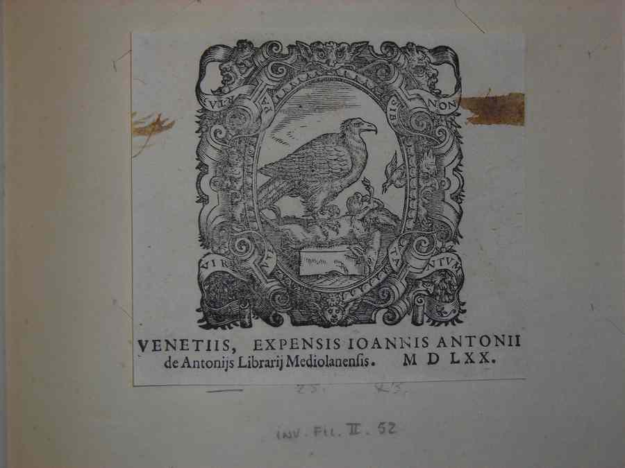 aquila (stampa tagliata) - ambito europeo (sec. XVI)