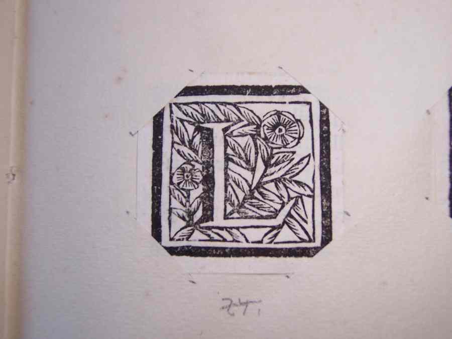 lettera capitale (stampa tagliata) - ambito europeo (sec. XVIII)