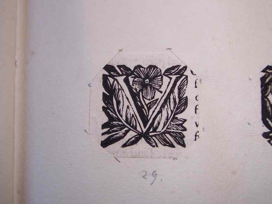 lettera capitale (stampa smarginata) - ambito europeo (sec. XVIII)