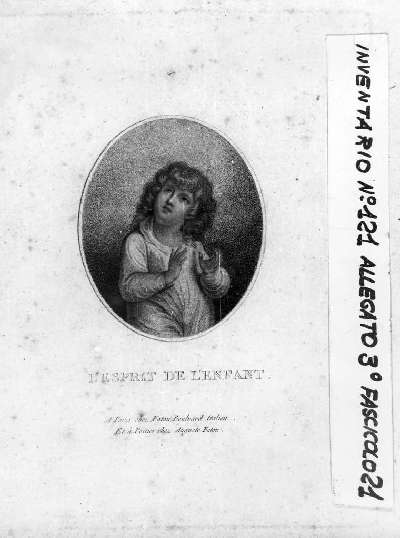 busto di bambino (stampa a colori) di Fatou Julien (sec. XIX)