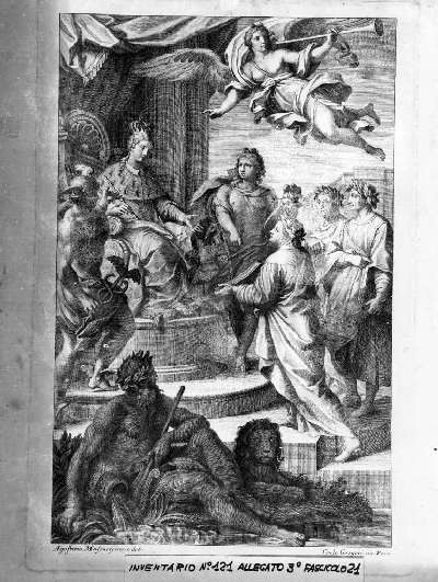 Apollo e Mercurio (stampa) di Masucci Agostino, Gregori Carlo (sec. XVIII)