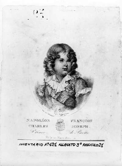 ritratto di bambino (stampa) di Rosaspina Giuseppe, Isabey Jean-Baptiste (sec. XIX)