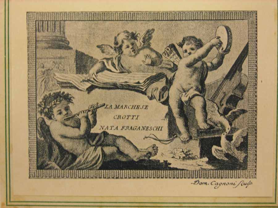 angeli musicanti (stampa) di Cagnoni Domenico (sec. XIX)