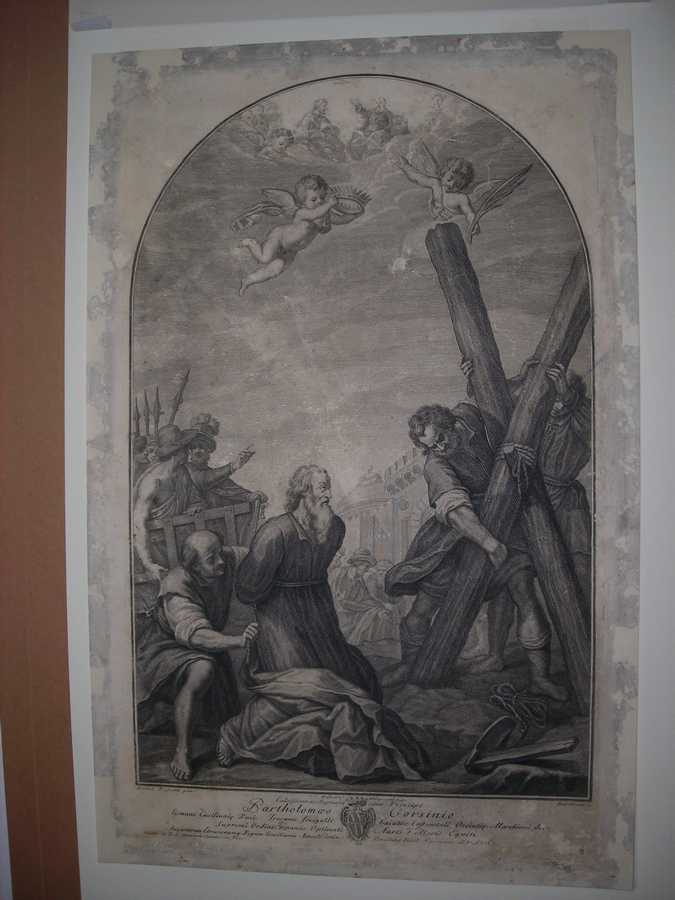 Sant'Andrea condotto al martirio (stampa) di Allegranti Ranieri, Rosselli Matteo, Eredi Benedetto (sec. XVIII)