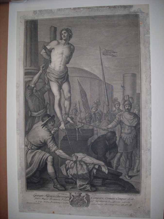 martirio di San Sebastiano (stampa) di Eredi Benedetto, Jacopo da Empoli (sec. XVIII)