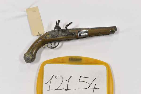pistola a pietra focaia - produzione europea (fine/inizio secc. XVII/ XVIII)