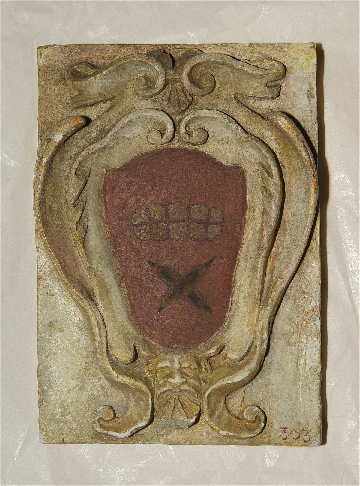 stemma della Compagnia dei Tessitori, stemma (dipinto) - ambito toscano (sec. XIX)
