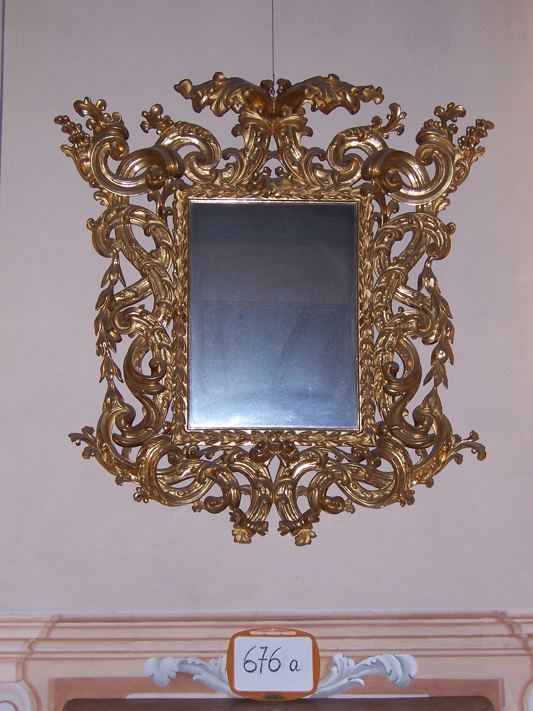 specchiera, elemento d'insieme - ambito lucchese (seconda metà sec. XIX)