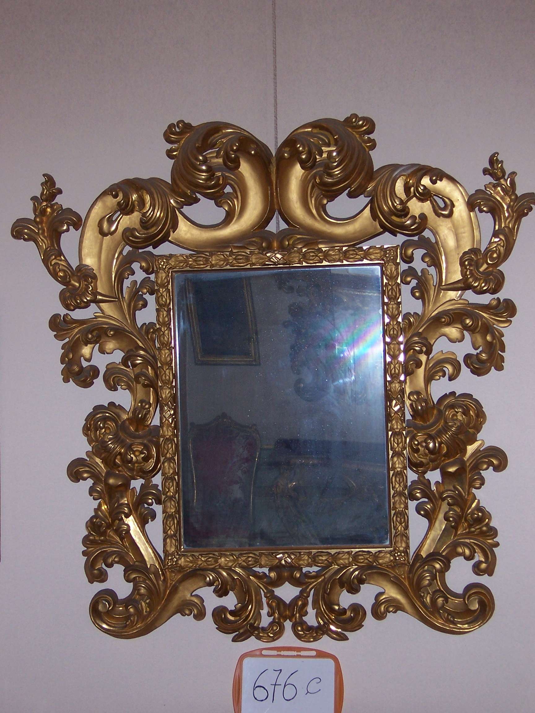 specchiera, elemento d'insieme - ambito lucchese (seconda metà sec. XIX)