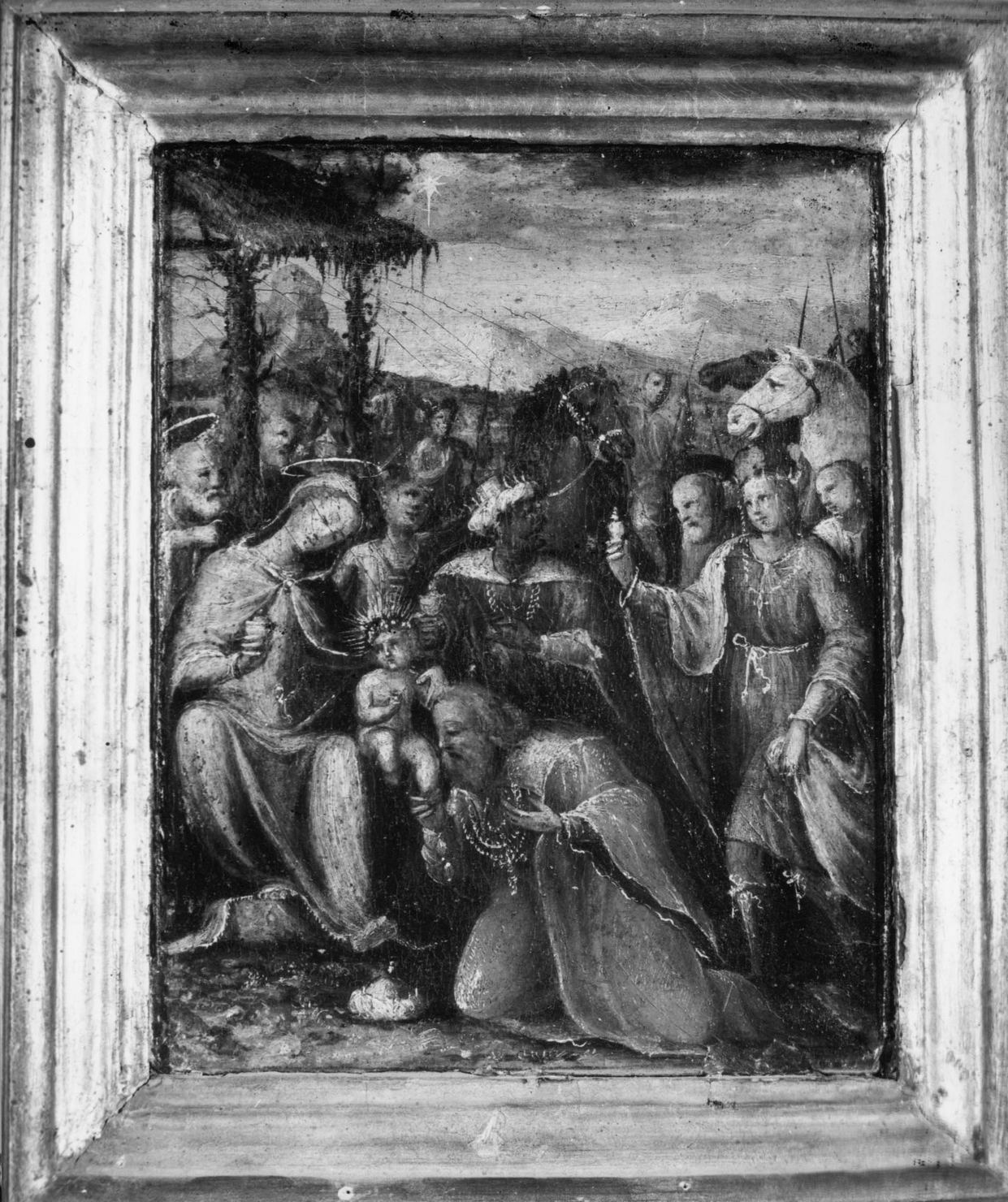 adorazione dei Re Magi (dipinto) di Salimbeni Arcangelo (sec. XVI)