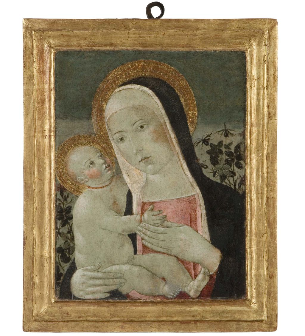 Madonna con Bambino (dipinto) di Girolamo di Benvenuto detto Girolamo del Guasta (scuola) (secc. XV/ XVI)