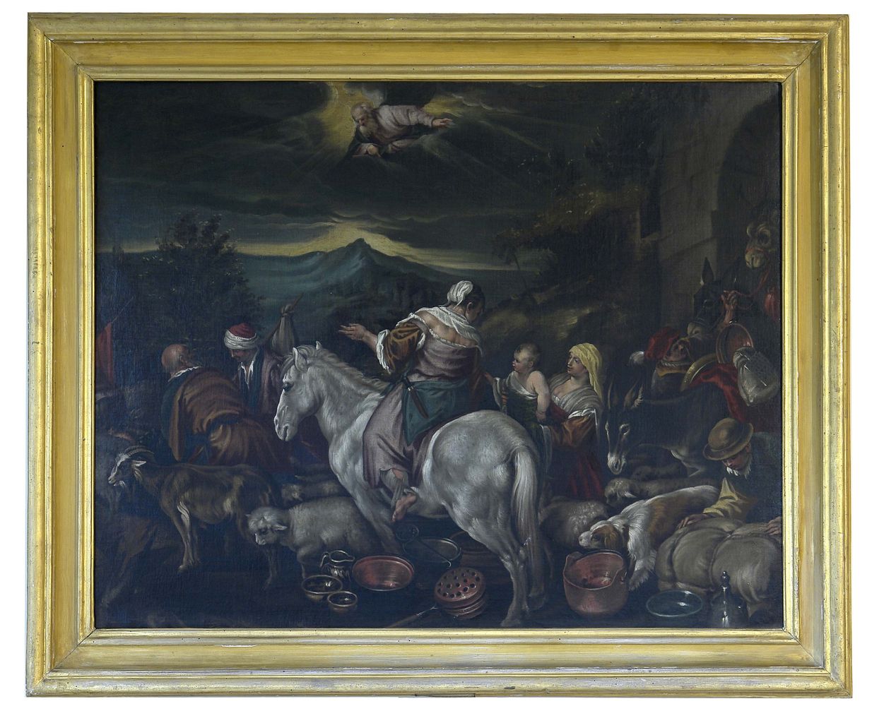 Dio ordina ad Abramo di partire per Canaan (dipinto) di Dal Ponte Francesco detto Francesco Bassano il Giovane (bottega) (secc. XVI/ XVII)