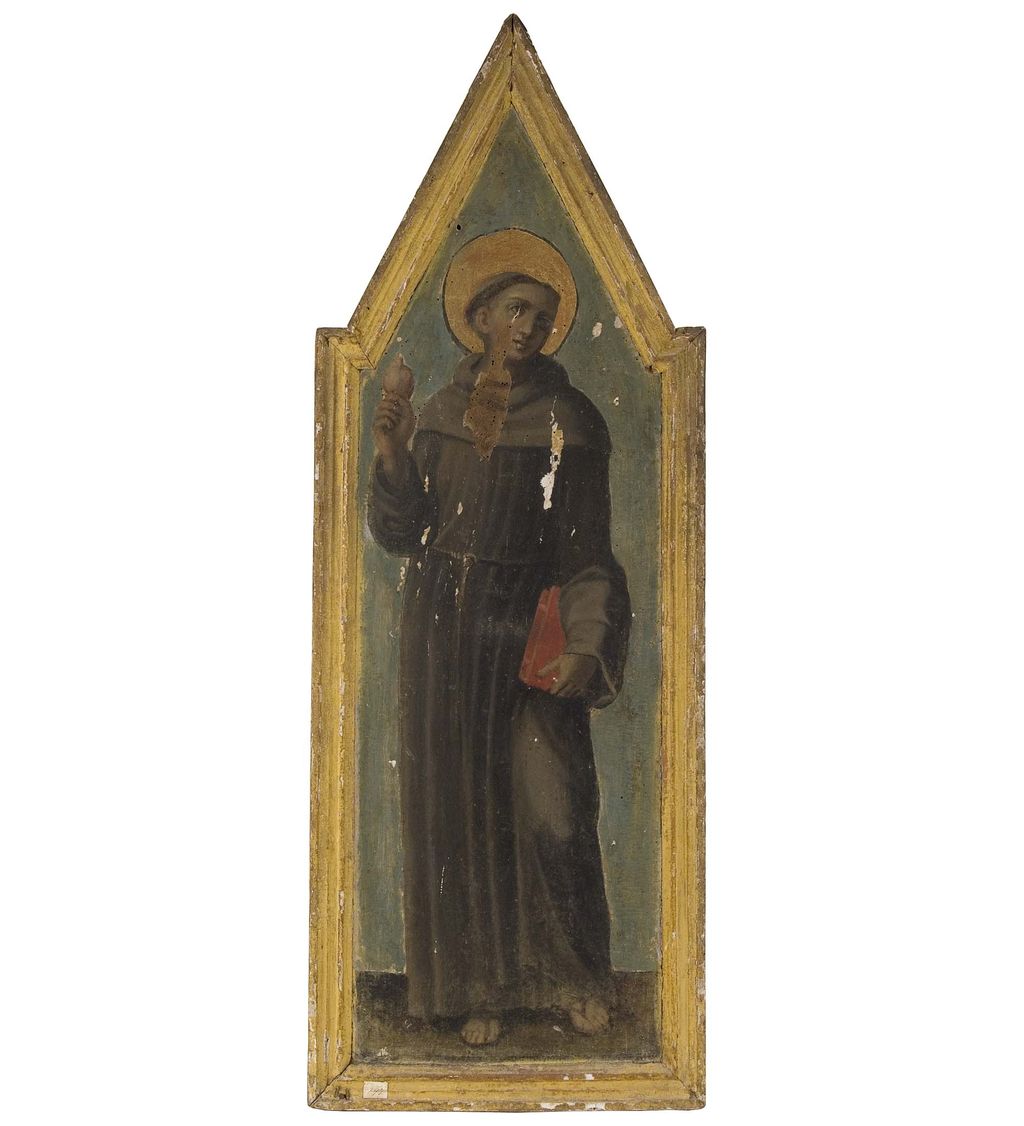 Sant'Antonio da Padova (dipinto) di Lorenzo di Pietro detto Vecchietta (maniera) (secc. XVII/ XVIII)