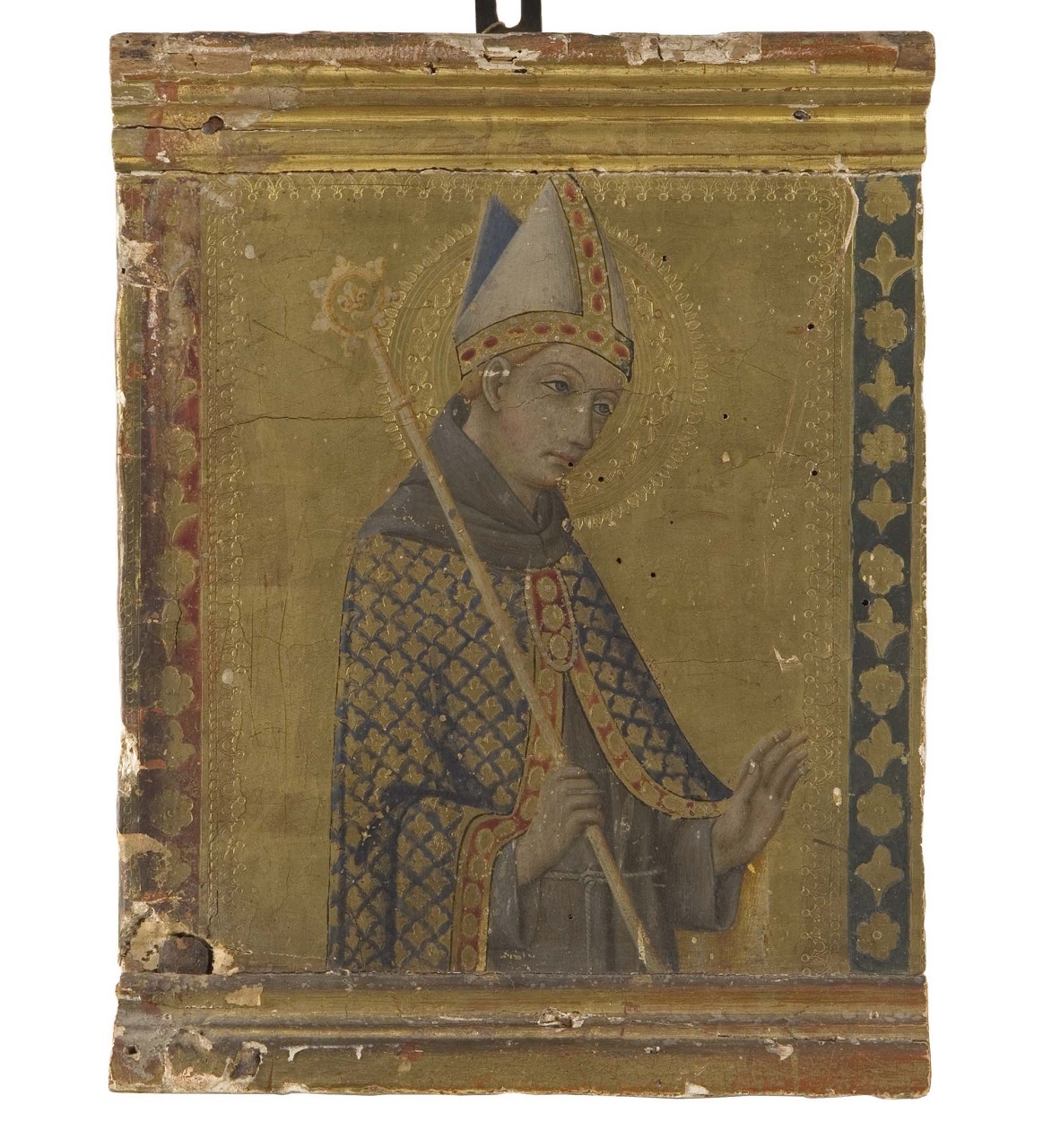 San Ludovico di Tolosa (scomparto di predella, frammento) di Sano di Pietro (sec. XV)