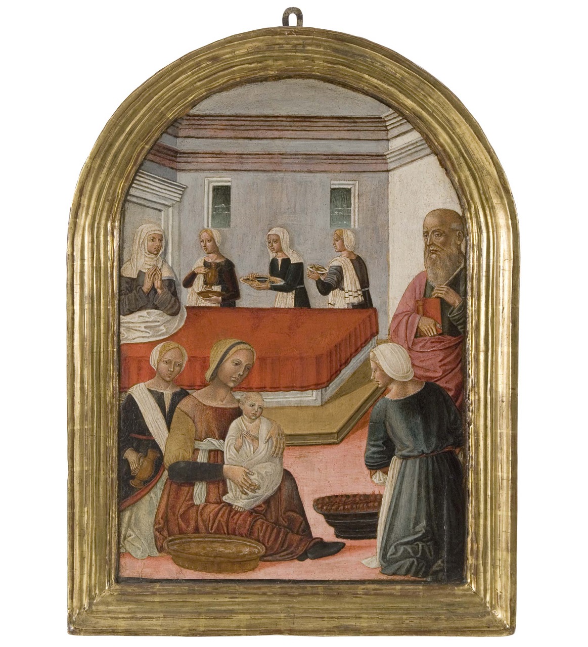 nascita di Maria Vergine (dipinto) di Girolamo di Benvenuto detto Girolamo del Guasta (cerchia) (sec. XVI)