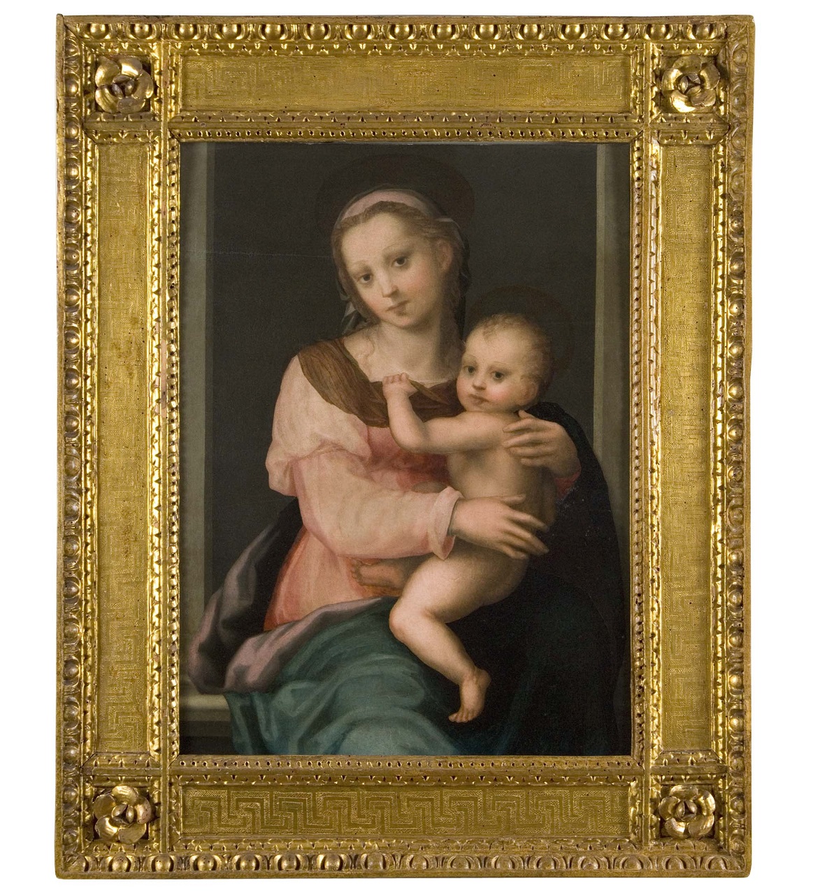 Madonna con Bambino (dipinto) di Maestro di Volterra (sec. XVI)
