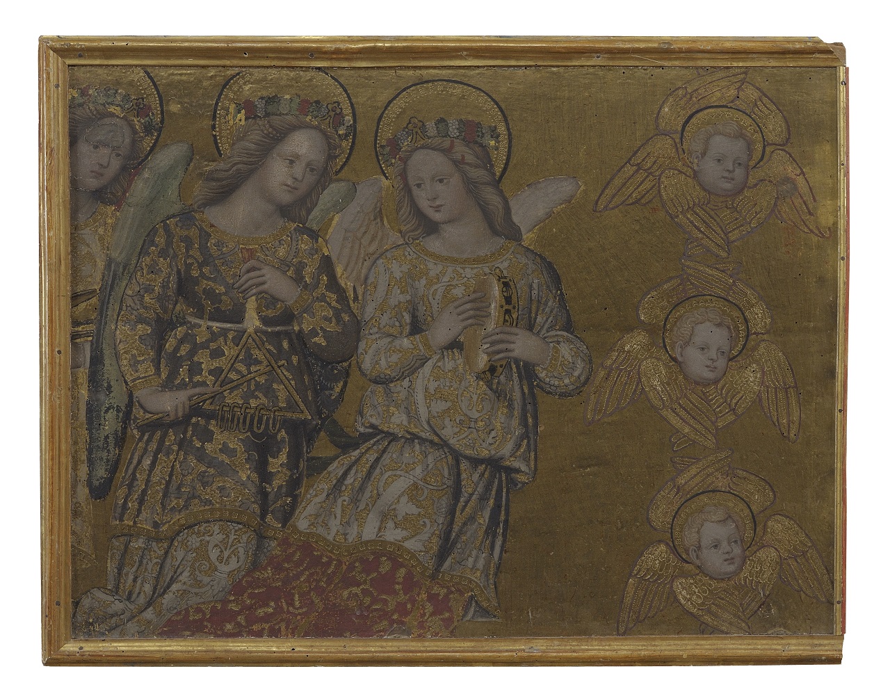 angeli musicanti (dipinto, frammento) di Neroni Bartolomeo detto Riccio (maniera) (sec. XVI)