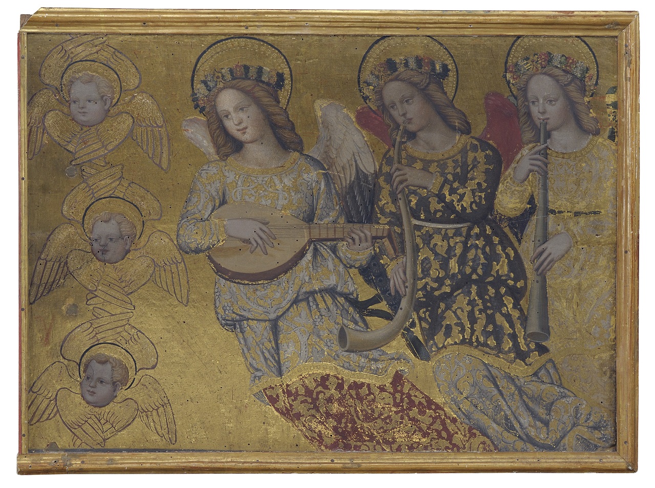 angeli musicanti (dipinto, frammento) di Neroni Bartolomeo detto Riccio (maniera) (sec. XVI)