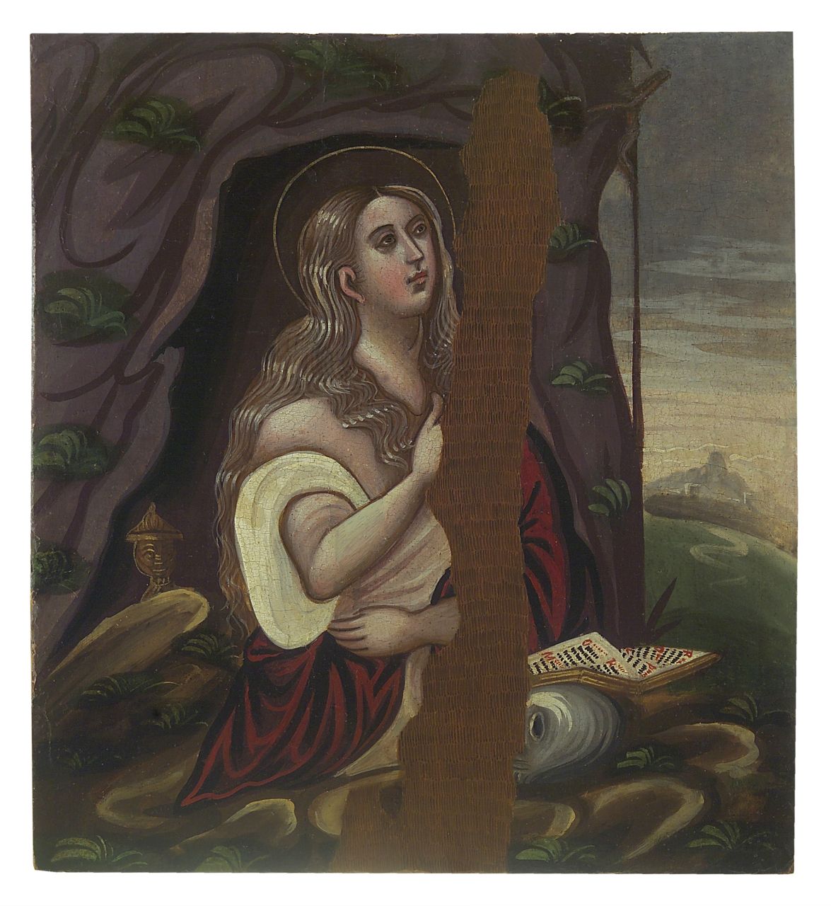 Santa Maria Maddalena penitente (dipinto) - ambito bizantino (sec. XVIII)