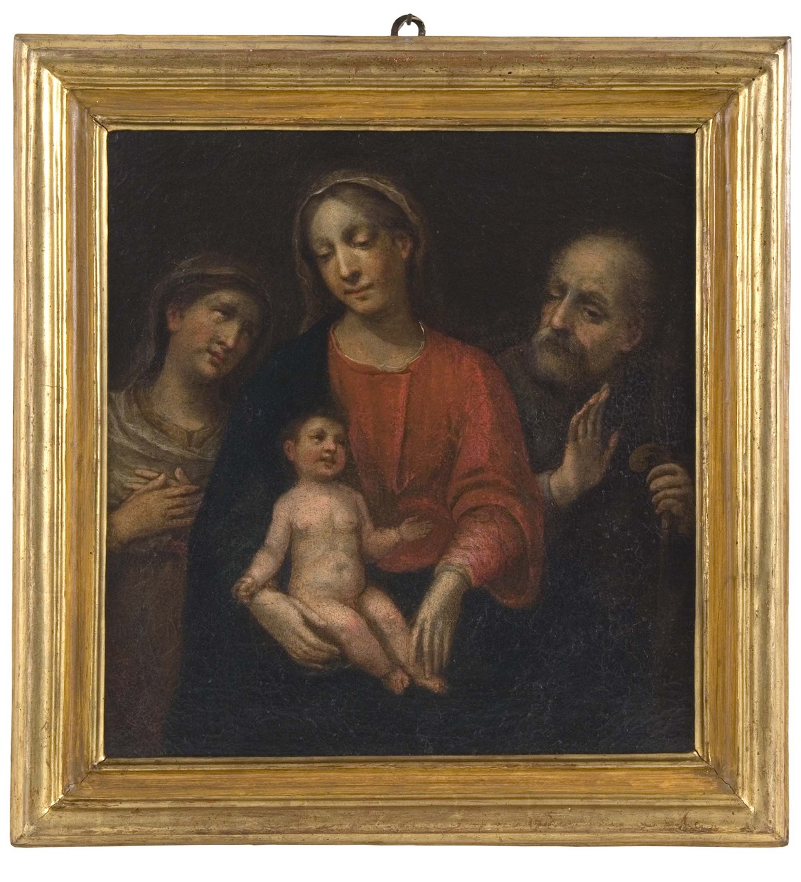 Sacra Famiglia con Sant'Anna (dipinto) - ambito emiliano (sec. XVII)