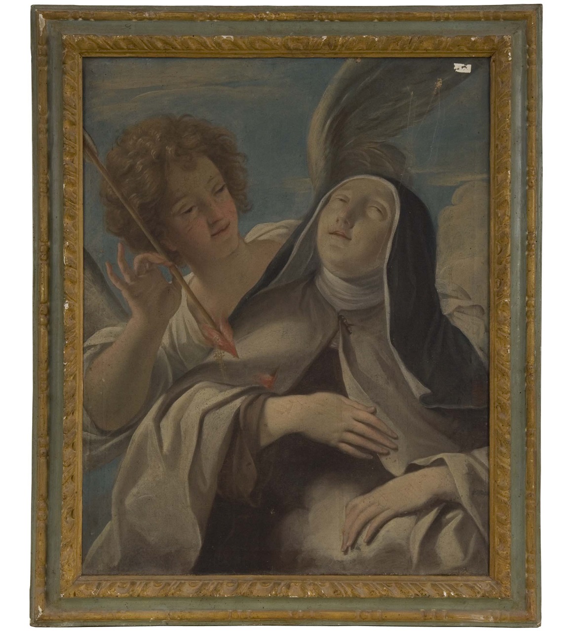 transverberazione di Santa Teresa d'Avila (dipinto) di Nannini Massimiliano (sec. XVIII)