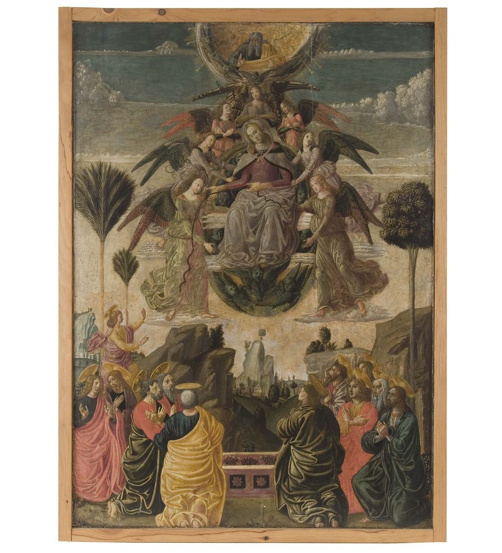 Assunzione della Madonna (dipinto) di Benozzo di Lese detto Benozzo Gozzoli (scuola) (fine/ inizio secc. XV/ XVI)