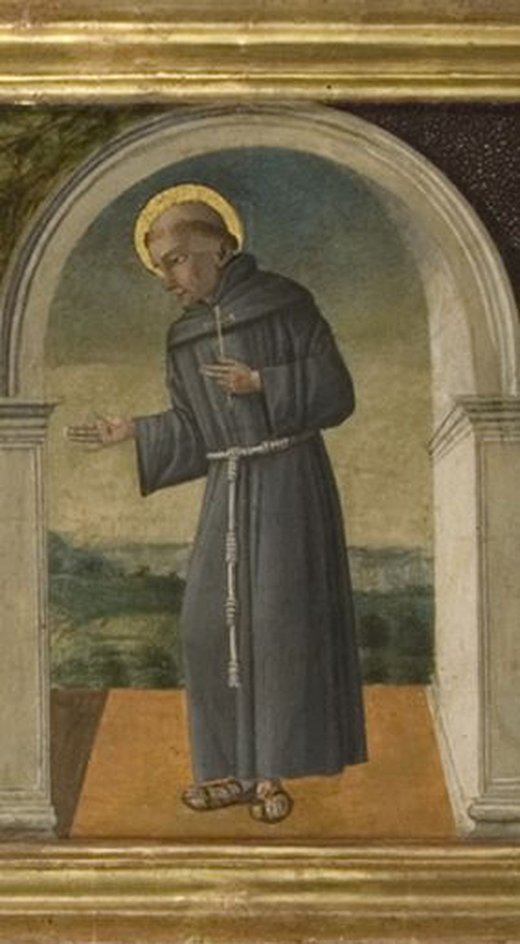 San Francesco (scomparto di predella) - ambito senese (seconda metà sec. XV)