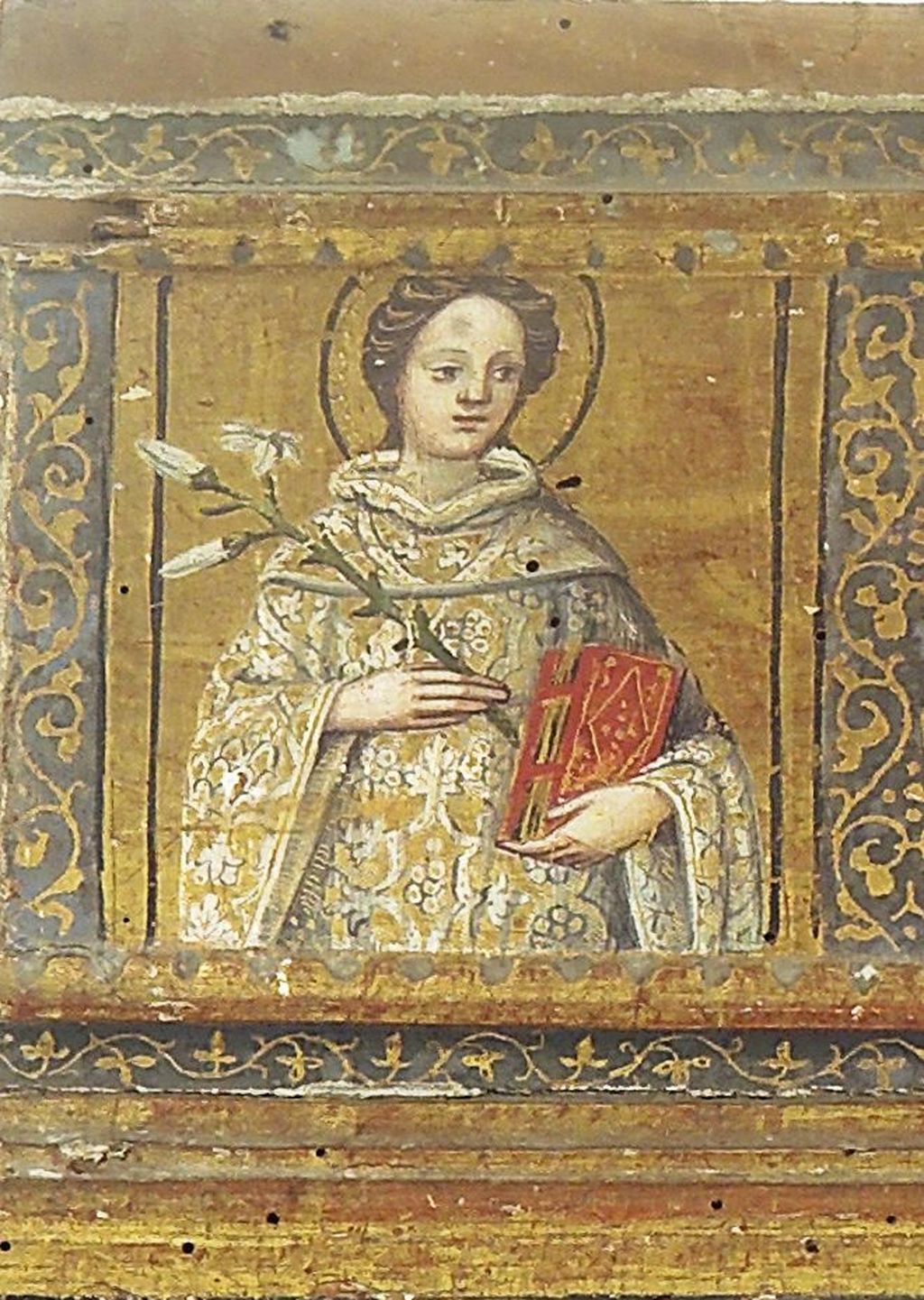 Santa (scomparto di predella) di Neroni Bartolomeo detto Riccio (maniera) (sec. XVI)